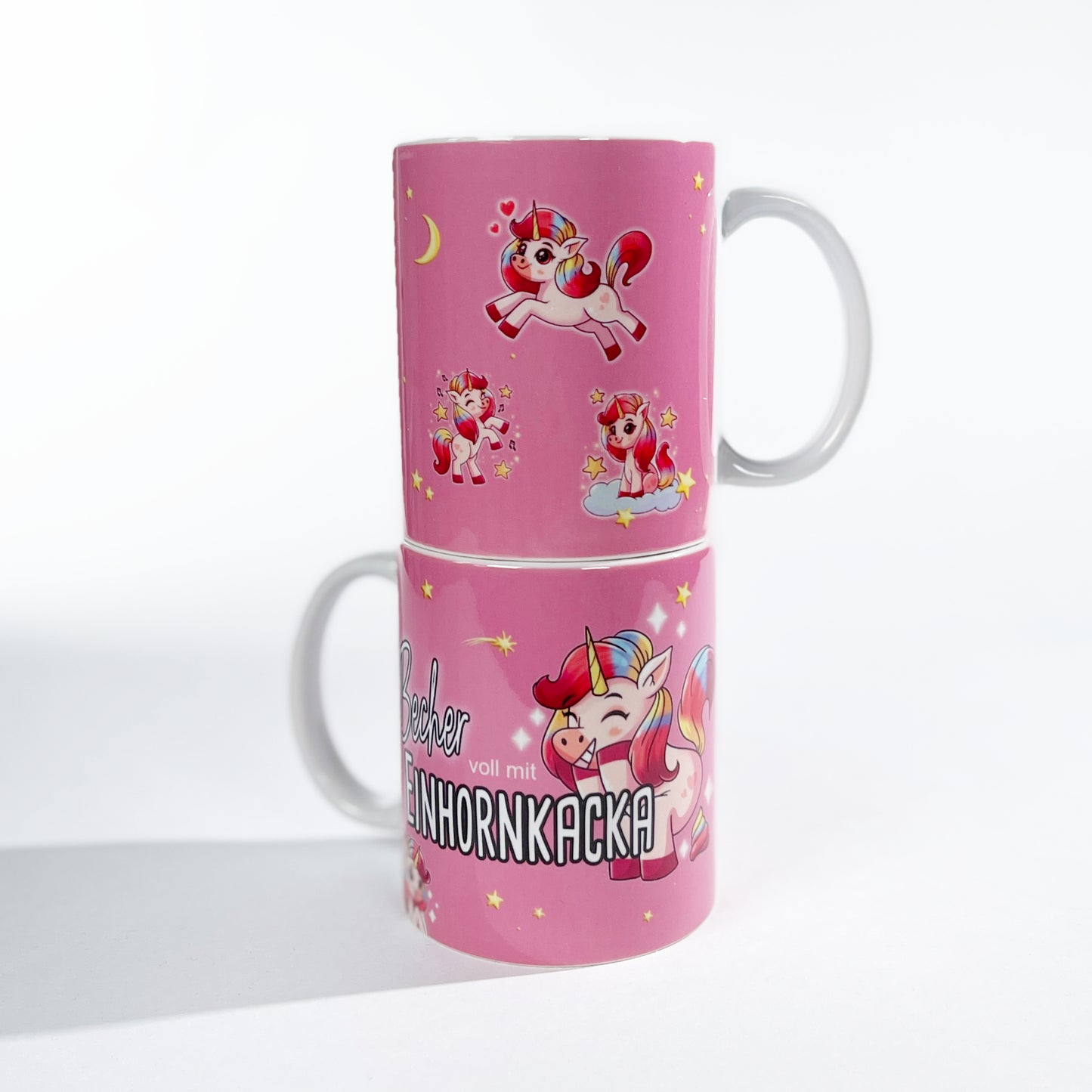 Becher voll mit Einhornkacka - Einhorntasse mit süßen Einhörnern