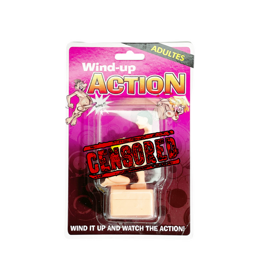 Scherzartikel für Erwachsene | BJ Figur | Lustiges Aufziehspielzeug | Wind up Action Figur | Blowjob Stellung | JGA