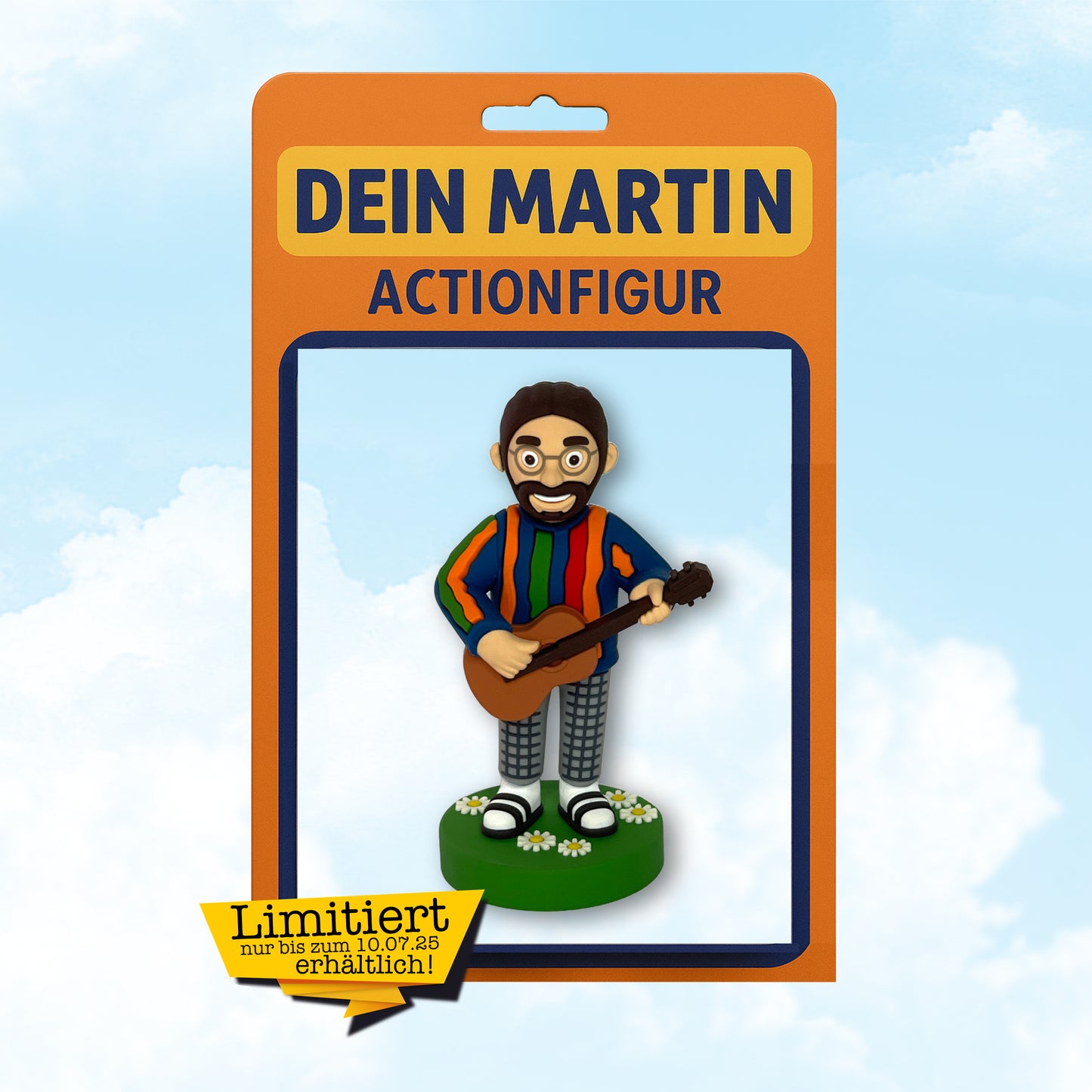 Limitierte Dein Martin Actionfigur im Vorverkauf | Mit QR-Code Überraschung & Sammler-Postkarte | Gute-Laune-Figur mit Gitarre | *Exklusiv bis 10.07. erhältlich